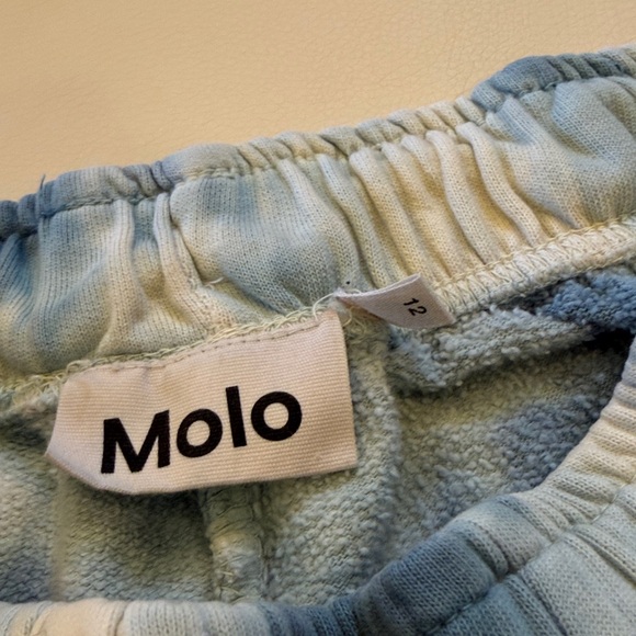 Molo Kids Blue Tie-Dye Joggers - Picture 7 of 8